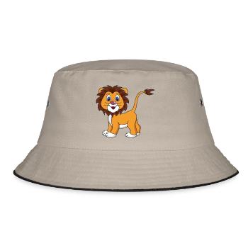 Baby Lion - Bucket Hat - khaki/black - Front