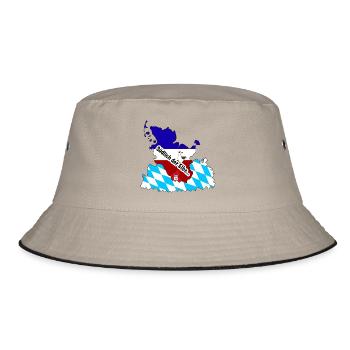 Südlich der Elbe - Bucket Hat - Khaki/Schwarz - Vorne