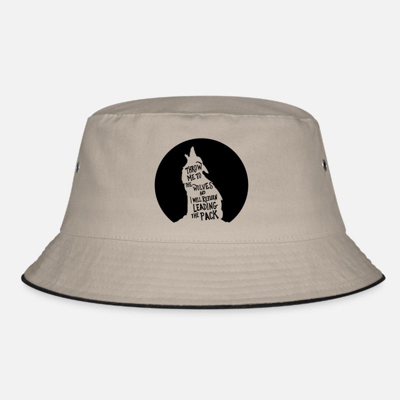 leading the pack of wolves Bucket Hat