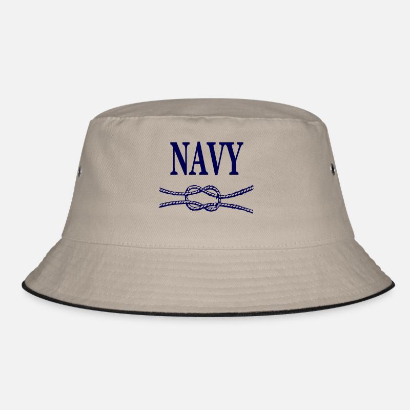 NAVY BLUE SCRIPT Bucket Hat
