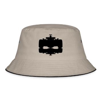 F1 #2 - Bucket Hat - khaki/black - Front