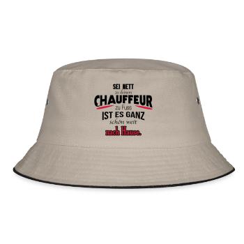 Funny chauffeur shirt / gift / gift idea - Bucket Hat - khaki/black - Front