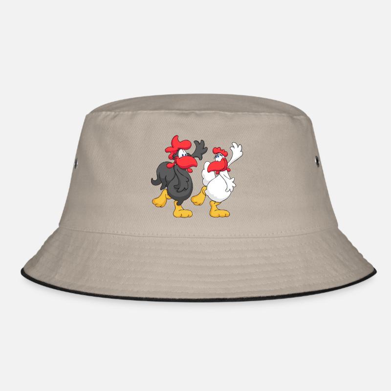Dancing Chicken Couple Bucket Hat