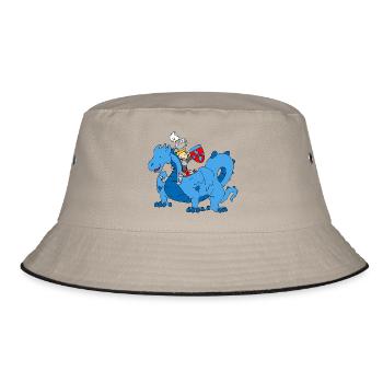 Boy Knight riding Blue Dragon - Bob - kaki/noir - Devant