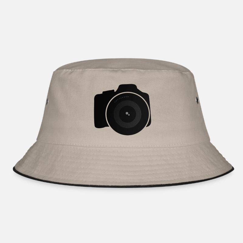 Kamera - Bucket Hat - Khaki/Schwarz