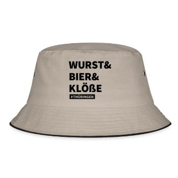 Hashtag Thüringen - Bucket Hat - Khaki/Schwarz - Vorne