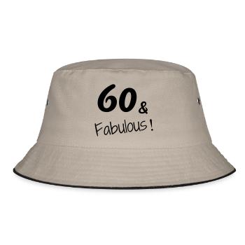 60 / anniversaire / Sport / Fête / soixante - Bob - kaki/noir - Devant