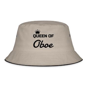Oboe - Oboist - Music - Musik - Hautbois - Bucket Hat - khaki/black - Front