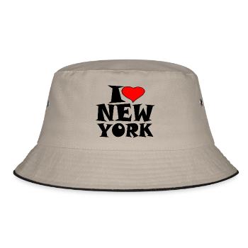 New York - J'aime New York - J'adore New York - Bob - kaki/noir - Devant