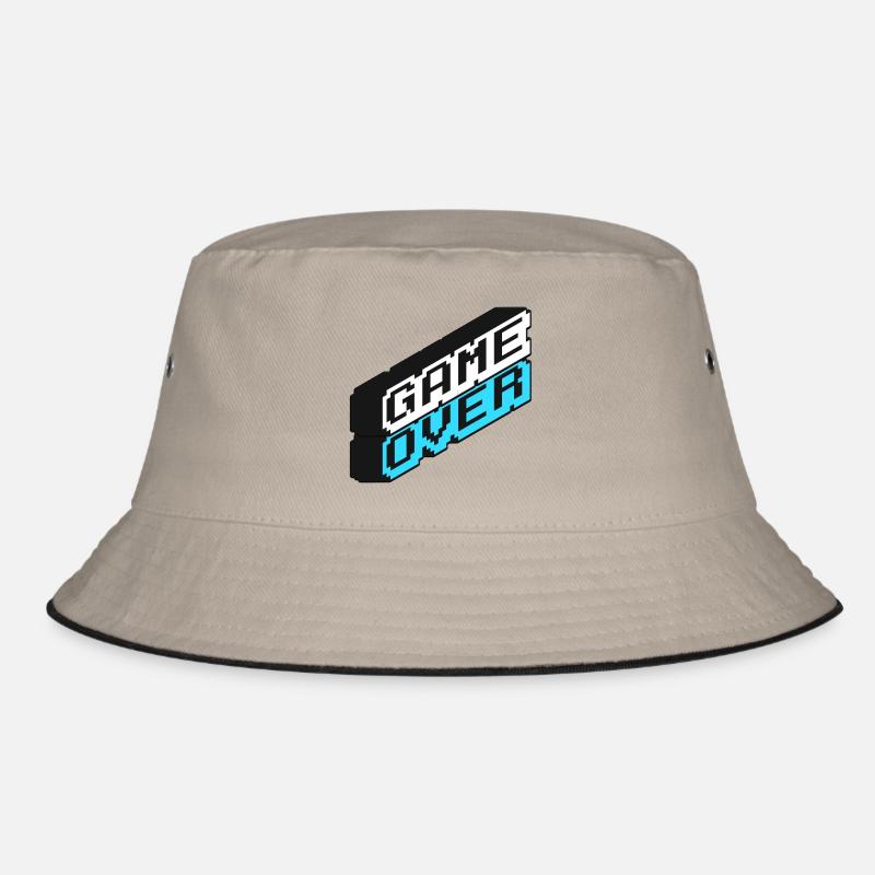 Game Over Gaming Zocken Arcade Bucket Hat