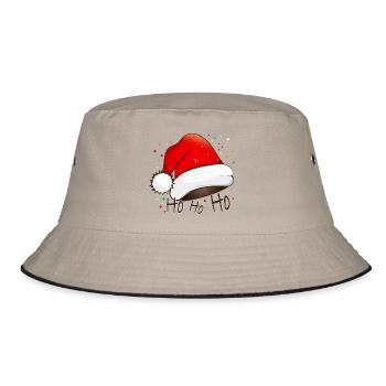 Santa hat for Santa Claus for Christmas - Bucket Hat - khaki/black - Front