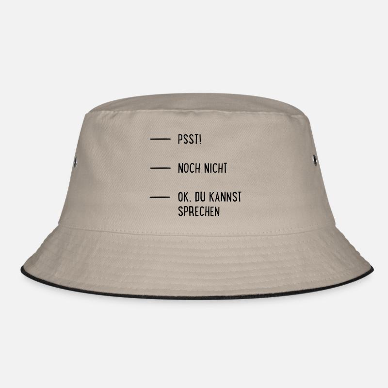 Kaffee - Bucket Hat - Khaki/Schwarz