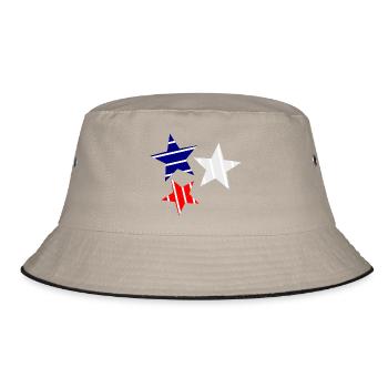 STAR. STARS. STAR. STARS. FEAST. ANNIVERSARY - Bucket Hat - khaki/black - Front