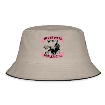 Roller derby - Bucket Hat - khaki/black - Front