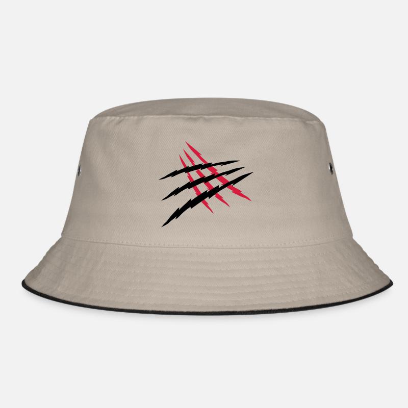 2 scratches wound Bucket Hat