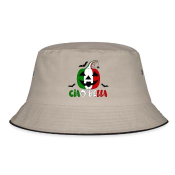 Helloween Italy ciao bella - Bucket Hat - khaki/black - Front