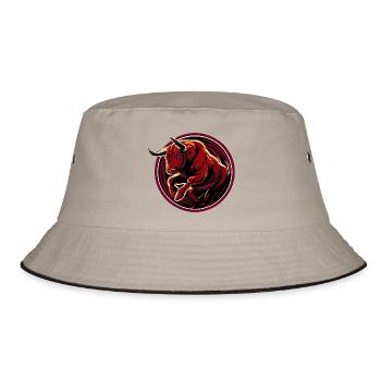 Raging Bull - Bucket Hat - khaki/black - Front