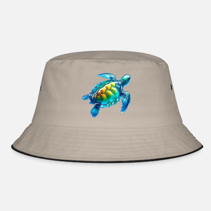 Schildkröte - Bucket Hat - Khaki/Schwarz
