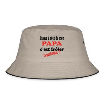 My DAD, it's perfection - Bucket Hat - khaki/black - Front
