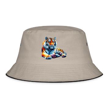 Tiger - Bucket Hat - Khaki/Schwarz - Vorne