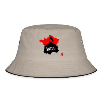 Freedom to protest - Bucket Hat - khaki/black - Front