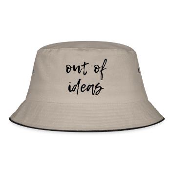 out of ideas - Bucket Hat - khaki/black - Front