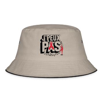 Ich kann nicht tanzen Ballett Geschenkidee T-Shirt - Bucket Hat - Khaki/Schwarz - Vorne
