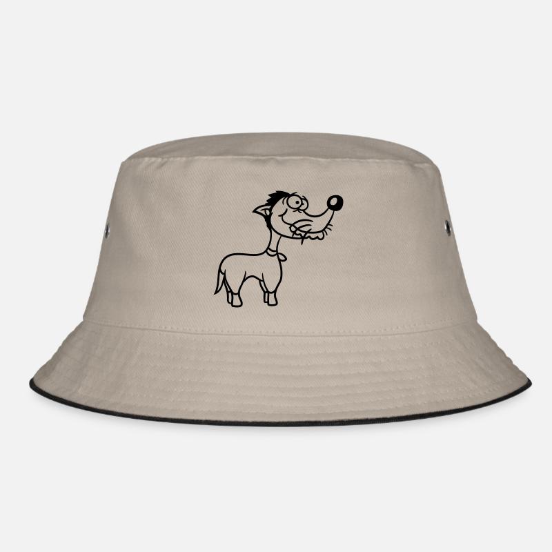 Dog Stands Stupid Guy Funny Stupid Crazy Funny Bucket Hat
