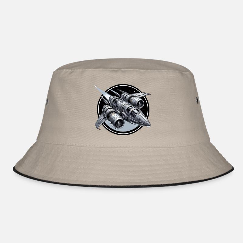 Raumschiff silber Bucket Hat
