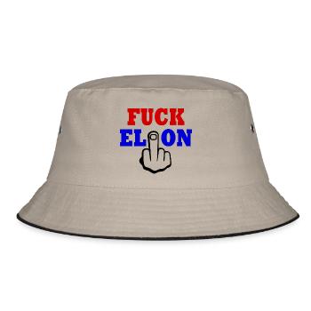 Fuck elon - Bob - kaki/noir - Devant