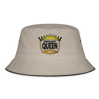 Unapologetic Queen - Bucket Hat - khaki/black - Front