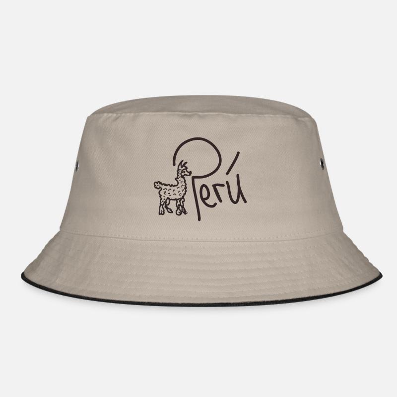 Peru handschrift mit tier Bucket Hat