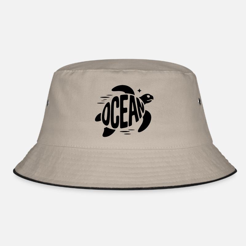 Ocean - Cool Turtle Ocean Logo Bob