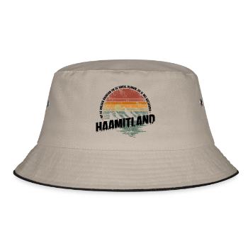 Heimatland Erzgebirge - Bucket Hat - Khaki/Schwarz - Vorne