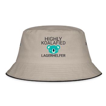 Lagerhelfer Koalafied - Bucket Hat - Khaki/Schwarz - Vorne