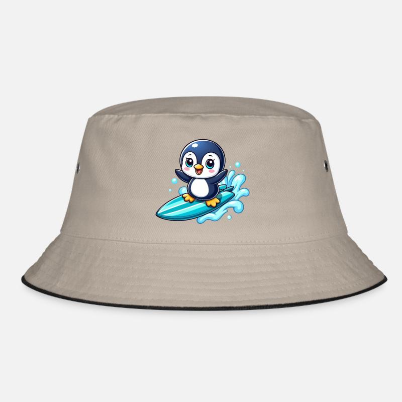 Mignon pingouin surfeur kawaii planche de surf été Bob