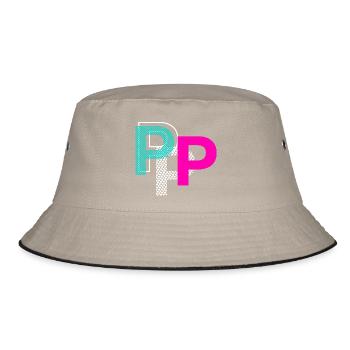 P Letter - Bucket Hat - khaki/black - Front