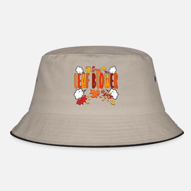 Leaf Blower Autumn Tee Bucket Hat