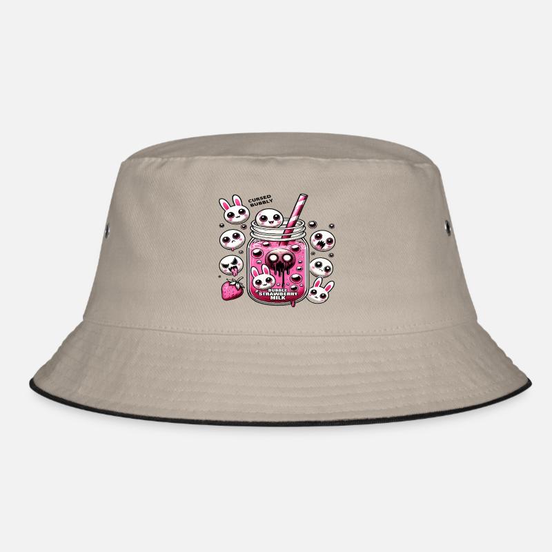 Bubble Strawberry Milk – Verfluchter Sekt Bucket Hat