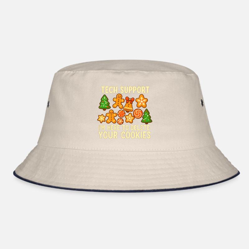 Tech Support Cookie Christmas Meme Bucket Hat