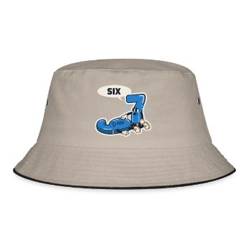 67 Six Seven Meme Christmas Italian meme - Bucket Hat - khaki/black - Front