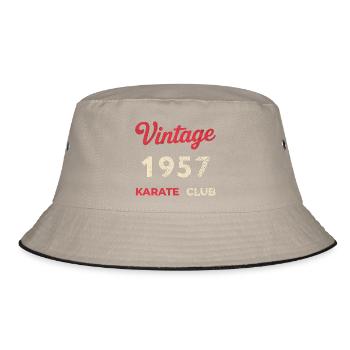 Vintage 1957 – Année de naissance rétro du Karate Club - Bob - kaki/noir - Devant