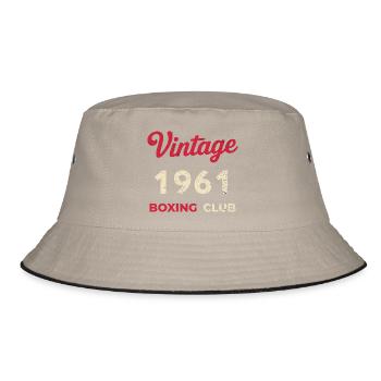 Vintage 1961 – Année de naissance rétro du Boxing Club - Bob - kaki/noir - Devant
