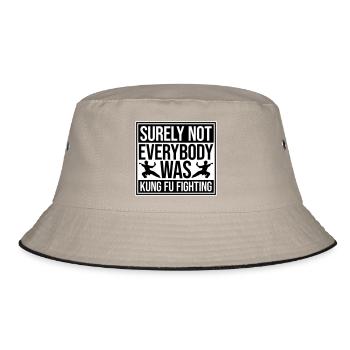 Surely Not Everybody Was Kung Fu Fighting Lustig - Bucket Hat - khaki/black - Front