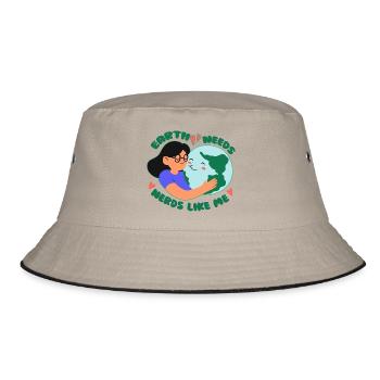 Ecologist Ecology - Bucket Hat - khaki/black - Front