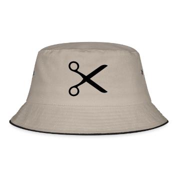 Scissors - Bucket Hat - khaki/black - Front