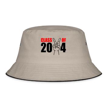 Class of 2024 - Bucket Hat - khaki/black - Front