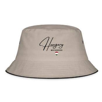 Hungarian flag, Hungarian pride - Bucket Hat - khaki/black - Front