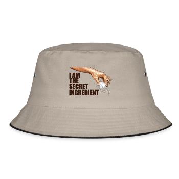 I am the secret ingredient - Bucket Hat - khaki/black - Front