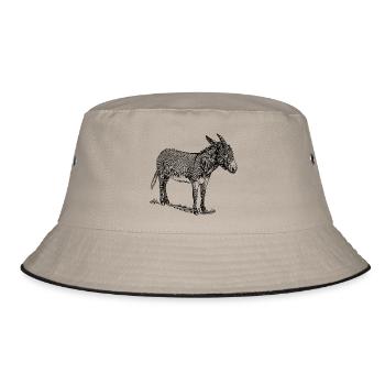 ass - Bucket Hat - khaki/black - Front